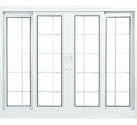 Janela Ideal 4 Folhas Com Grade Branca 200x100 Ref: 992454- CRV