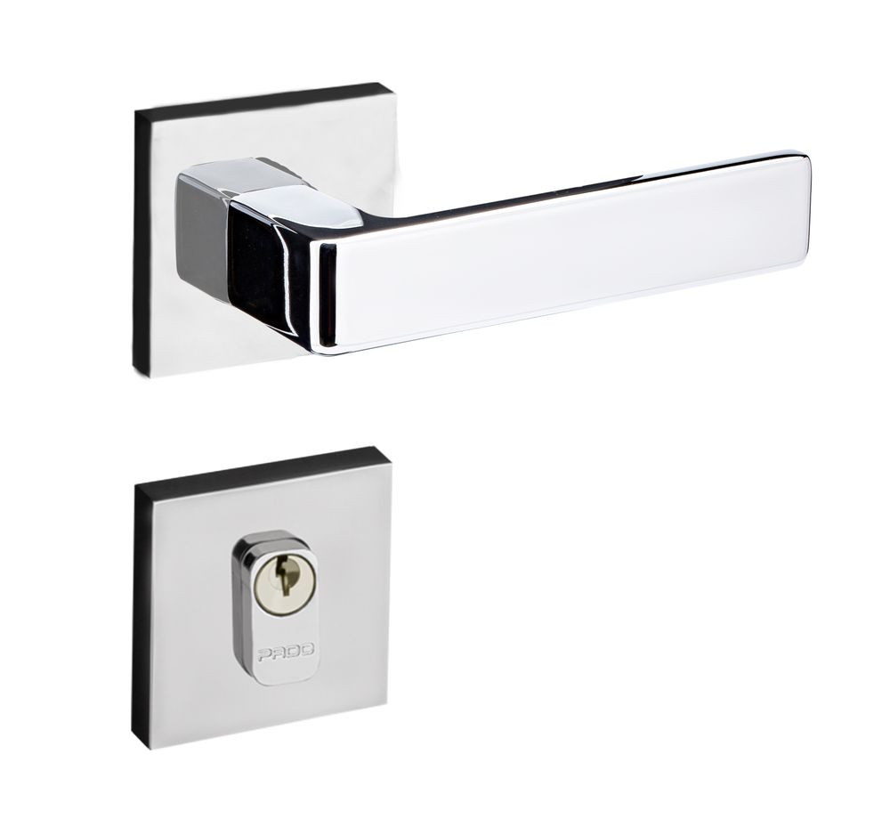 ロストラータ Fechadura Externa Zm Modena 55mm Roseta Quadrada 529PE Cromado