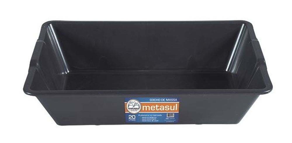 Caixa para Massa 20 Litros 39x63x14cm Preto