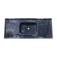Pia Sintética Standard Granitada 120x50cm Preto