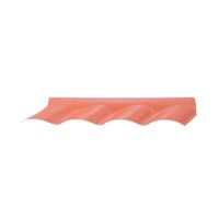 Cumeeira PVC Espigão Articulado Superior Terracota