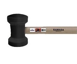 Martelo de Borracha Preto 60mm Econômico