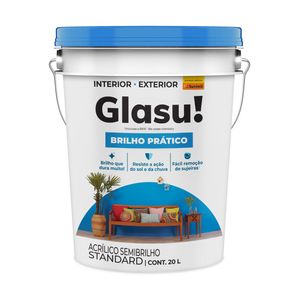 Tinta Acrílica Semi Brilho Prático 20 Litros Branco Neve