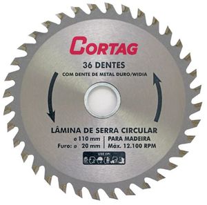 Disco de Serra Circular 110mm 36 Dentes