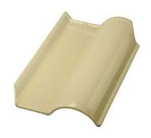 Telha Americana Esmaltada 2F Marfim