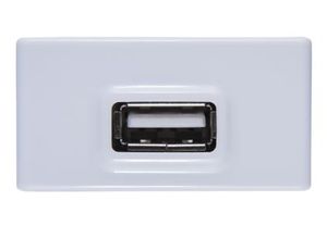 Módulo para Tomada USB 1,5A Bivolt Liz Branco