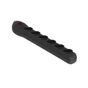 Filtro de Linha 6 Tomadas com Circuit Breaker 1,20 Metros Preto