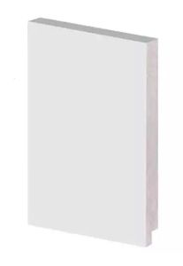 Rodapé Liso 15x15mm 50015 Branco Barra com 2,40 Metros