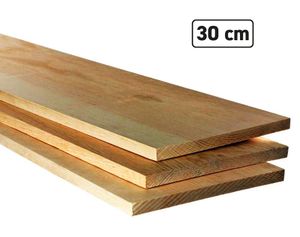 Tábua de Pinus Extra 30cm x 3,0 metros 1,80cm de espessura