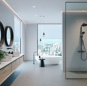 Porcelanato A 60x60 Cemento Grafite Acetinado Retificado Caixa com 2,20m²