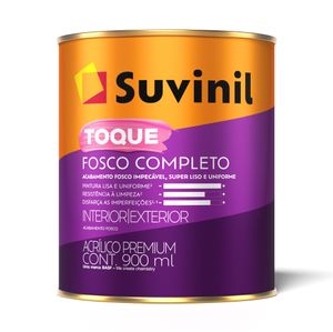 Tinta Acrílica Toque Fosco Completo 0,9 Litros Branco Neve