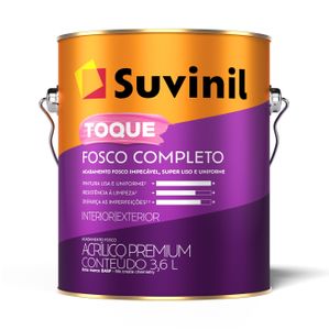Tinta Acrílica Toque Fosco Completo 3,6 Litros Branco Neve