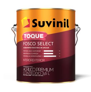 Tinta Acrílica Toque Fosco Select 3,6 Litros Gelo