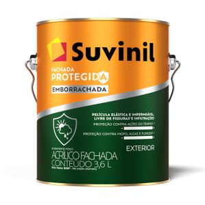 Tinta Acrílica Fachada Protegida Emborrachada 3,6 Litros Branco Neve