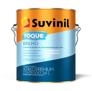 Tinta Acrílica Semibrilho Toque Brilho 3,6 Litros Branco Neve