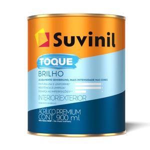 Tinta Acrílica Semibrilho Toque Brilho 0,9 Litros Branco Neve