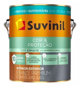 Tinta Esmalte Fosco a Base de Água Cor & Proteção 3,6 Litros Branco