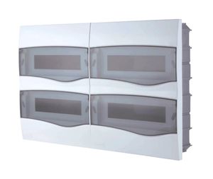 Quadro Distribuição Embutir Para 48 DIN ou 32 NEMA Porta Transparente