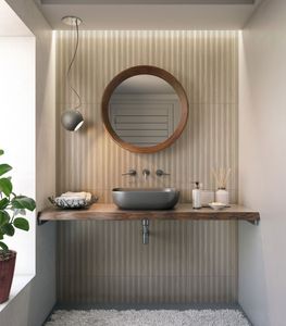 Revestimento A 45x90 Ripado Natural Plus Acetinado Relevo Caixa com 2,44m²