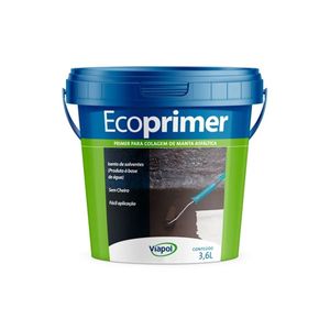 Primer para Manta Asfaltica a Base D'água 3,6 Litros Ecoprimer