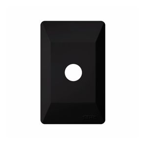 Placa 4x2 com Furo Redondo E-F8 Black Sistema Externo