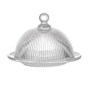 Queijeira em Vidro 14x9,5cm