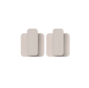 Conjunto 2 Ganchos de Parede Eleve Bege