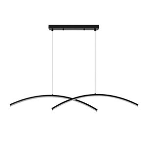 Pendente Led Arcos 3.000K 12W Bivolt Alumínio Preto