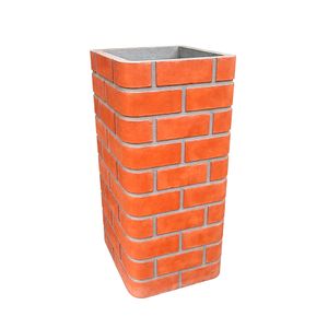 Duto 30x30x50cm Colonial Vermelho