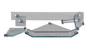 Kit Acessórios para Banheiro de Vidro Canto Luxo 5 Peças Incolor