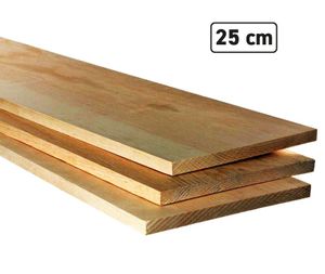 Tábua de Pinus Extra 25cm x 2cm