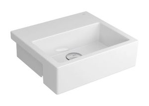 Cuba Semi Encaixe Retangular 360X325 Branca