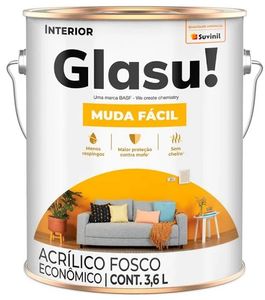 Tinta Acrílica Fosco Muda Fácil 3,6 Litros Harmonia/Céu Claro