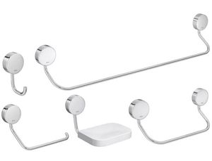 Kit Acessórios para Banheiro 5 Peças Net Cromado