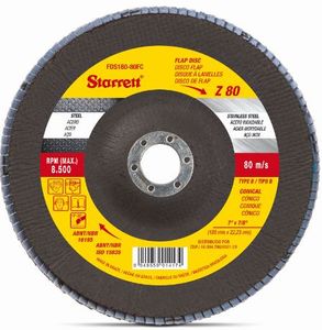 Disco Flap 120 Grãos 115mmx223mm 4.1/2