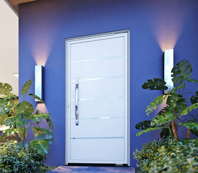 Porta Com Puxador Lambri 215x95cm (Direita)