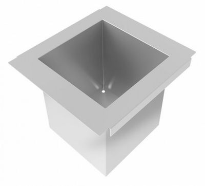 PORTA POTES/MINI HORTA PARA CANAL ORGANIZADOR ÚMIDO INOX 150MM DEBACCO