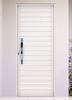 Porta Com Puxador Lambri 215x89cm (Esquerda)