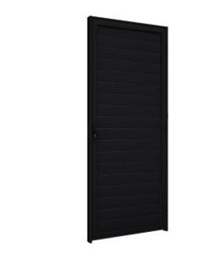 Porta Com Puxador Lambri 215x89cm (Esquerda)