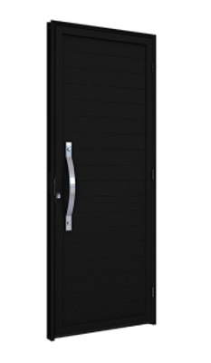 Porta Com Puxador Ullian Eccellente Lambri 215x95cm (Direita)