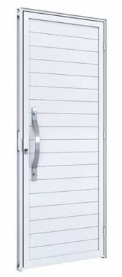 Porta Com Puxador Ullian Eccellente Lambri 215x95cm (Direita)