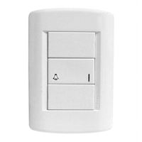 Conjunto 1 Interruptor Pulsador campainha 4x2 Talari Iriel 880201