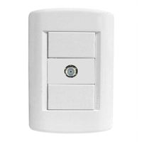 Conjunto 1 Tomada p/ Cabo Coaxial 4x2 Talari Iriel 880401