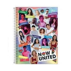 Caderno Espiral Colegial Capa Dura 1x1 Now United 80 Folhas - Tilibra - Capas Sortidas