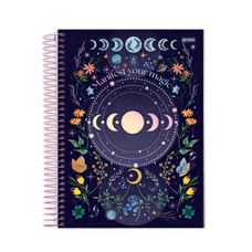 Caderno Espiral Colegial Capa Dura 1x1 Mystic 80F - Jandaia - Capas Sortidas