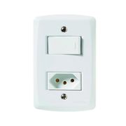 Conjunto 4x2 com 1 Interruptor..