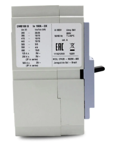 Disjuntor Tripolar Caixa Moldada 160A DWB160B160-3DX