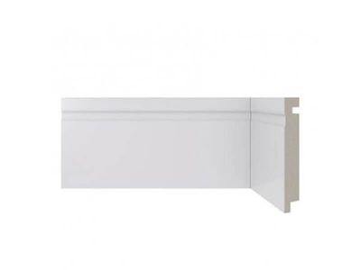Rodapé 457 Poliestireno Branco 10cm x 2,40mt Santa Luzia