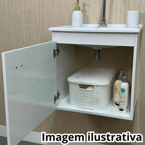 Conjunto Gaam Essenza 400 Suspenso Com espelho -Tinto Fendi